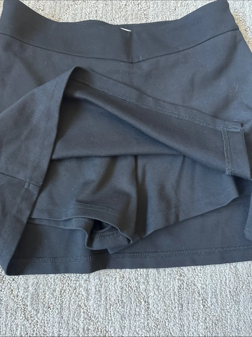 Princess Polly Black Mini Skirt with Subtle Side Slit